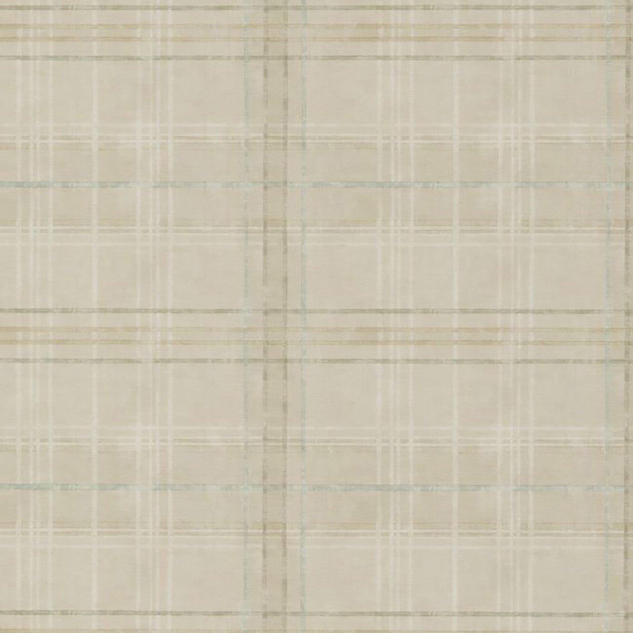 Shetland Plaid Wallpaper - Stone - Mulberry Home - FG086/K102 - Premier Wallcovering