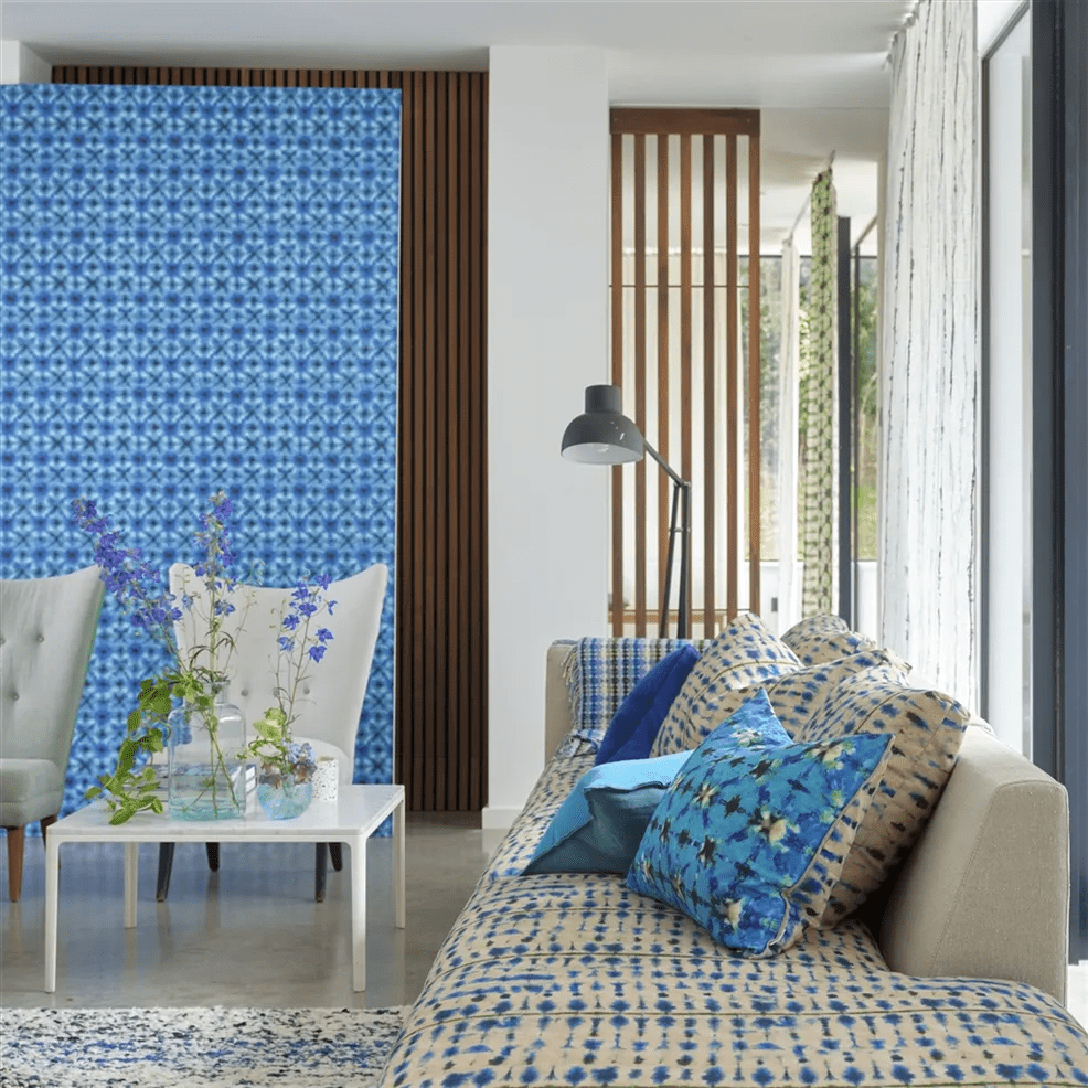 Shibori Wallpaper - Cobalt - PDG1160/04 - Designers Guild - Premier Wallcovering