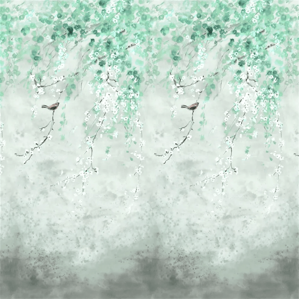Shinsha Scene 1 Wallpaper - Celadon - PDG1116/02 - Designers Guild - Premier Wallcovering