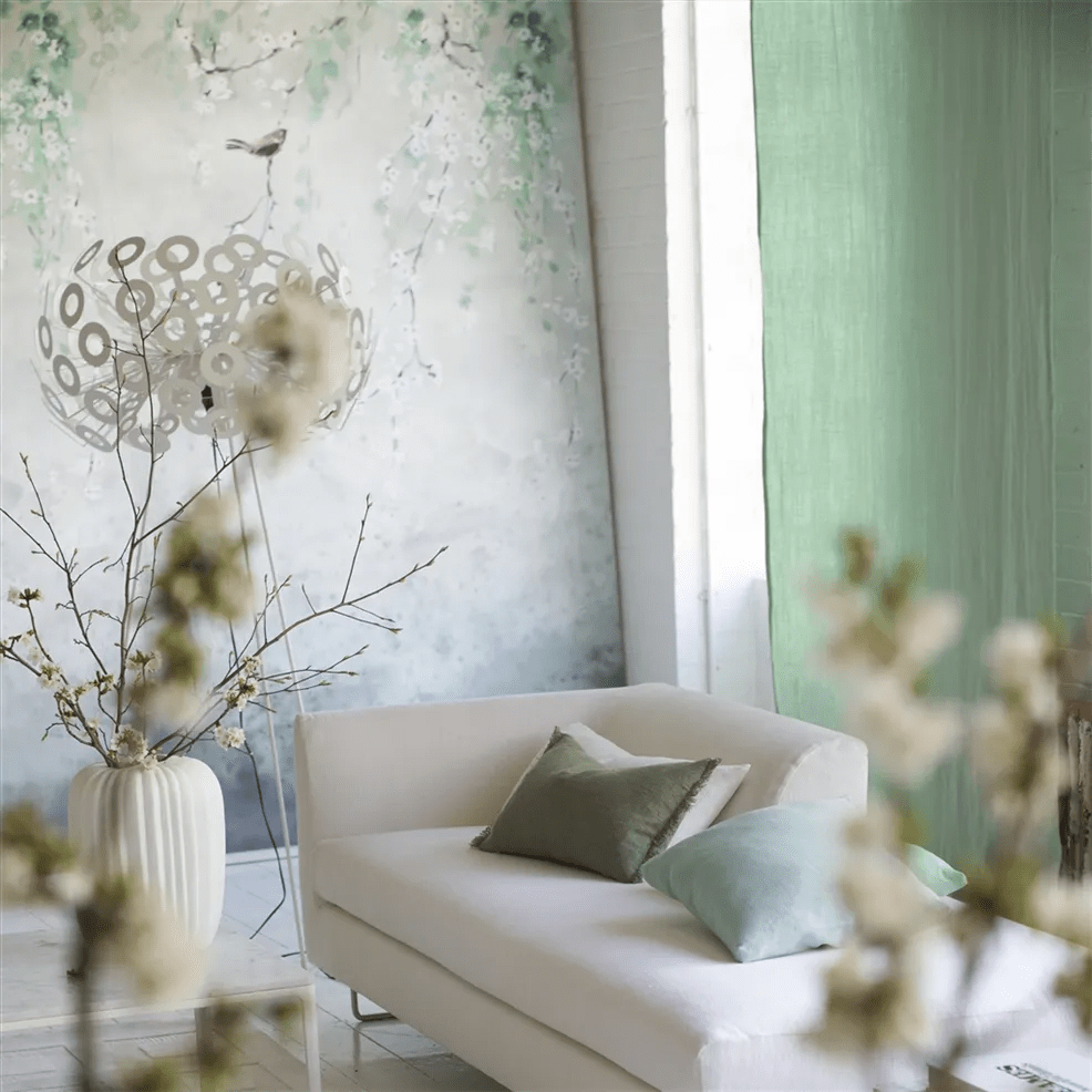 Shinsha Scene 1 Wallpaper - Celadon - PDG1116/02 - Designers Guild - Premier Wallcovering