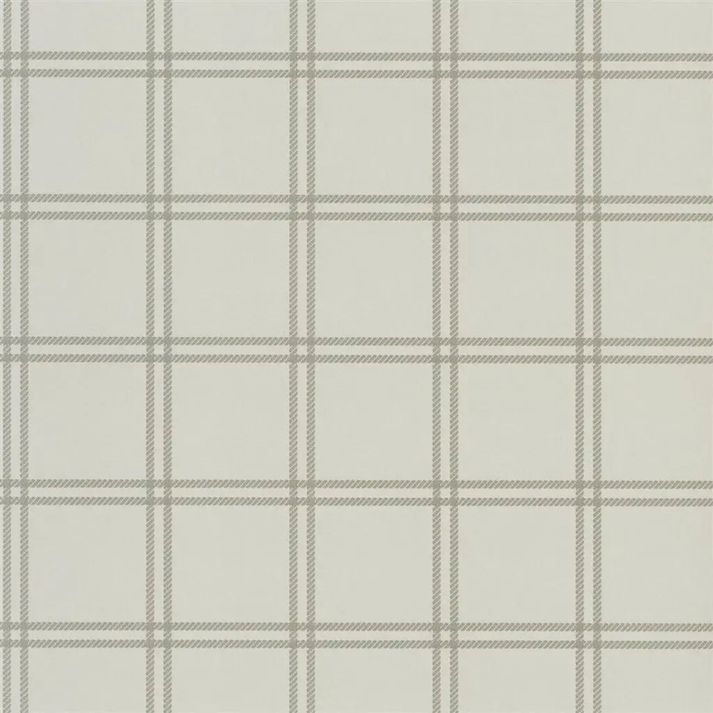 Shipley Windowpane Wallpaper - Stone - Ralph Lauren - PRL5001/04 - Premier Wallcovering