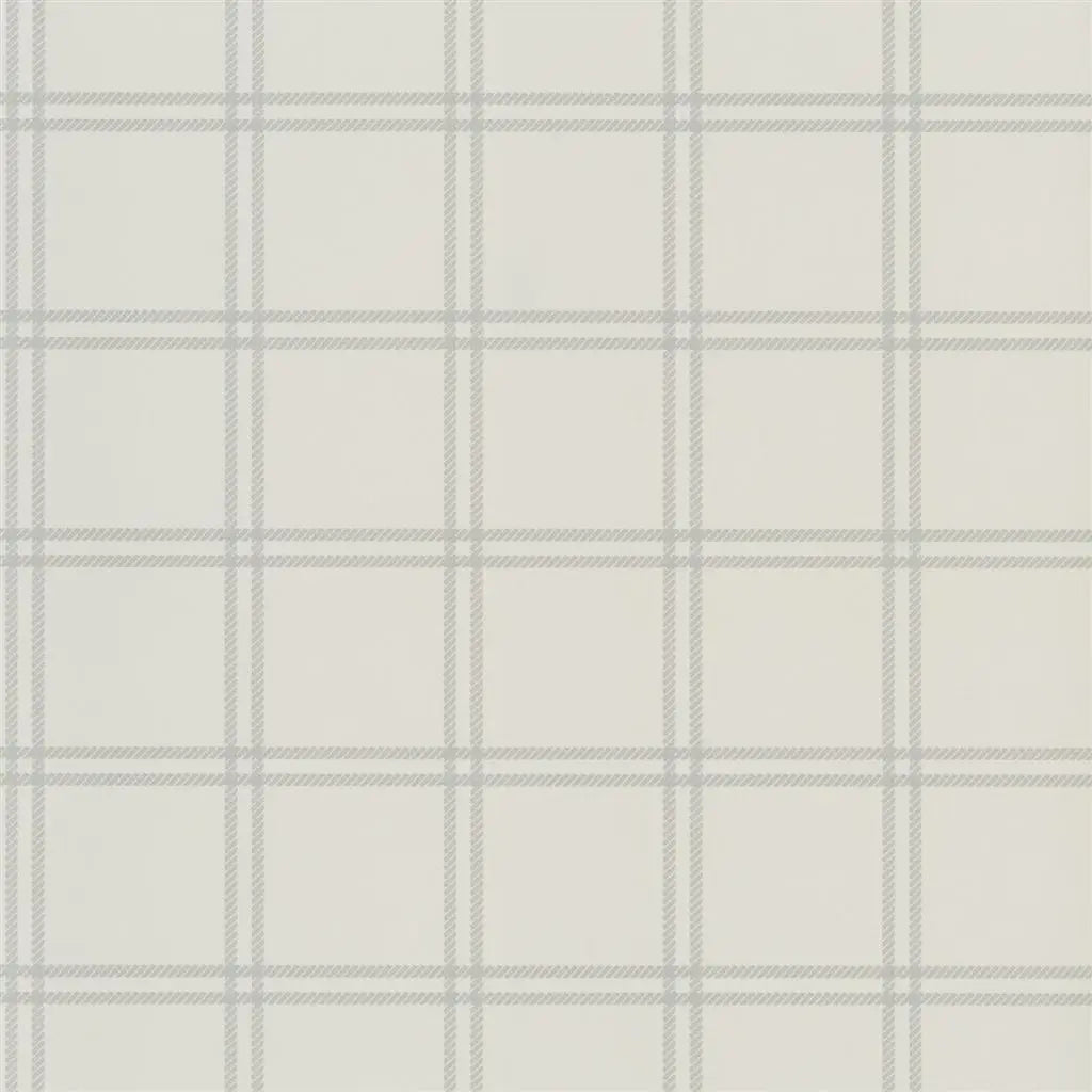 Shipley Windowpane Wallpaper - Light Grey - Ralph Lauren - PRL5001/05 - Premier Wallcovering