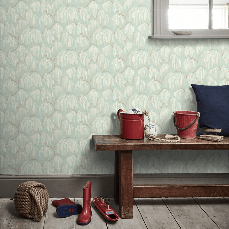 Shizu Wallpaper - Seafoam - Ohpopsi - HAN50138W - Premier Wallcovering