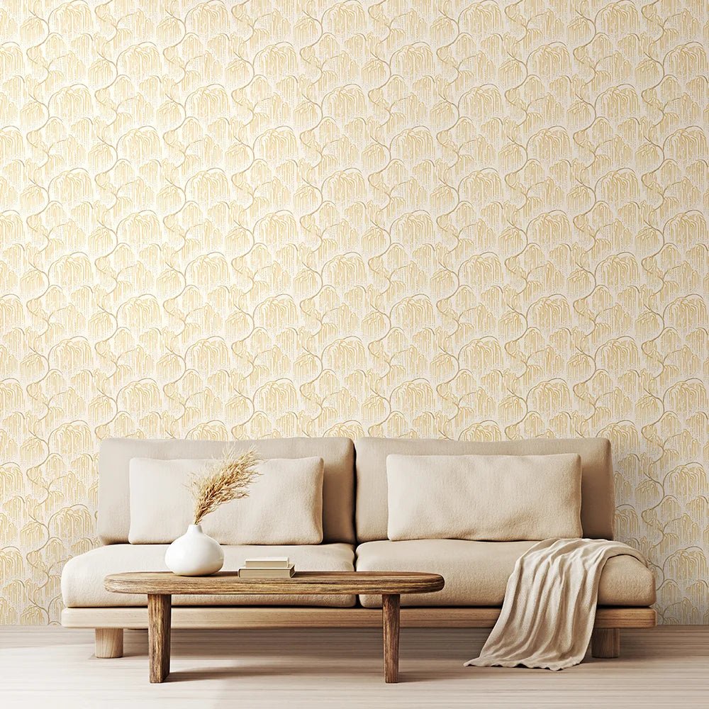 Shizu Wallpaper - Buttercream - Ohpopsi - HAN50136W - Premier Wallcovering