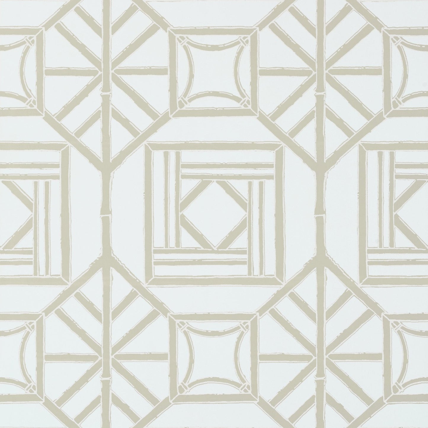 Shoji Panel Wallpaper - Aqua - Thibaut - T75519 - Premier Wallcovering