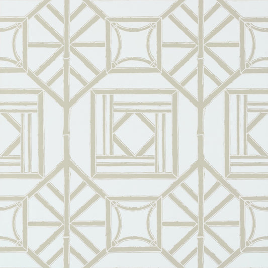 Shoji Panel Wallpaper - Aqua - Thibaut - T75519 - Premier Wallcovering