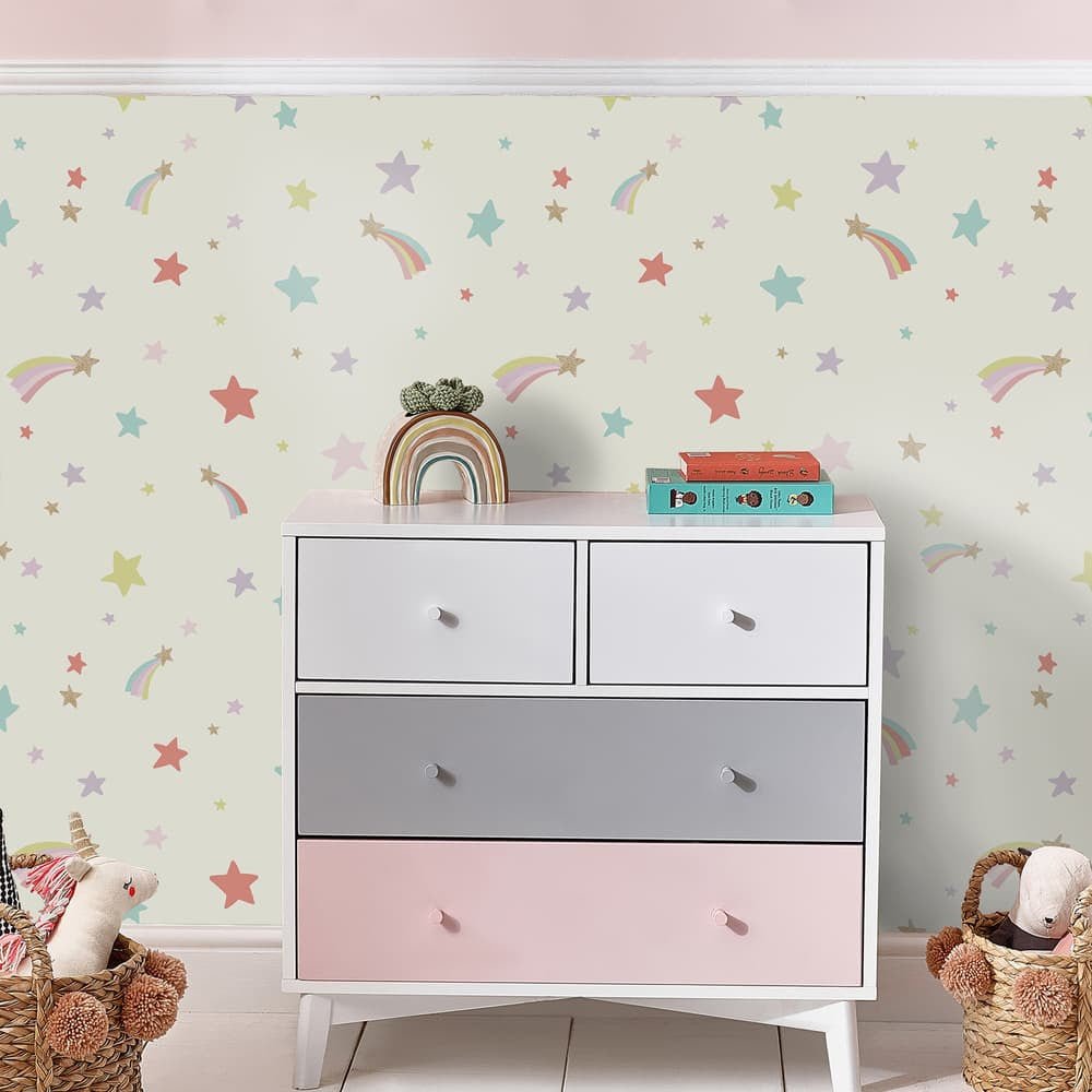 Shooting Stars Wallpaper - Multi - Next - 122400 - Premier Wallcovering