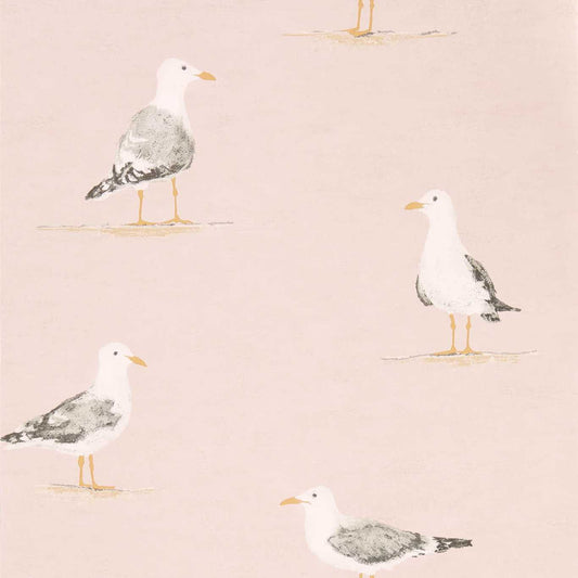Shore Birds Wallpaper - Blush - Sanderson - DCOA216562 - Premier Wallcovering