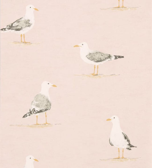 Shore Birds Wallpaper - Blush - DCOA216562 - Sanderson - Premier Wallcovering