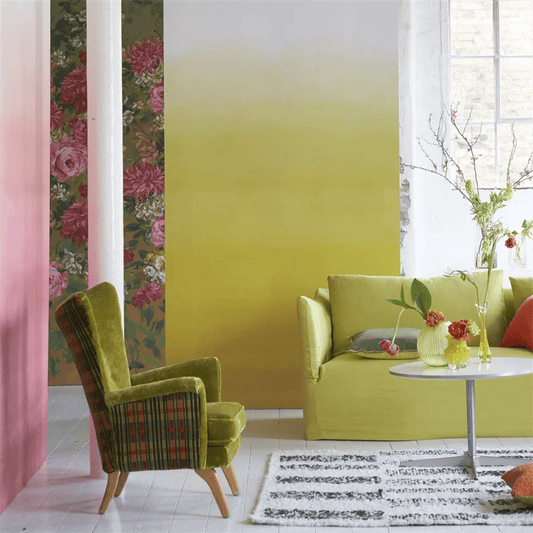 Shoshi Wallpaper - Lemongrass - PDG1163/07 - Designers Guild - Premier Wallcovering
