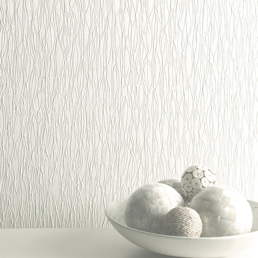 Siena Texture Wallpaper - White - Holden Décor - 35183 - Premier Wallcovering