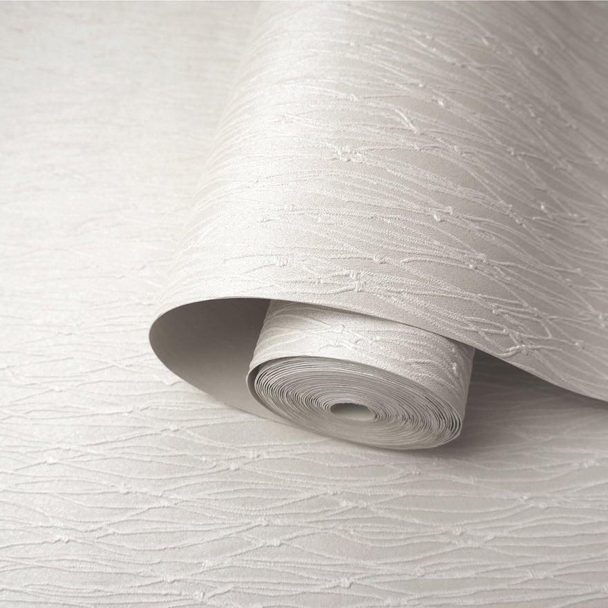 Siena Texture Wallpaper - White - Holden Décor - 35183 - Premier Wallcovering