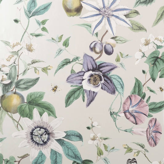 Sierra Floral Metallic Wallpaper - Multi - Fine Décor - FD43059 - Premier Wallcovering