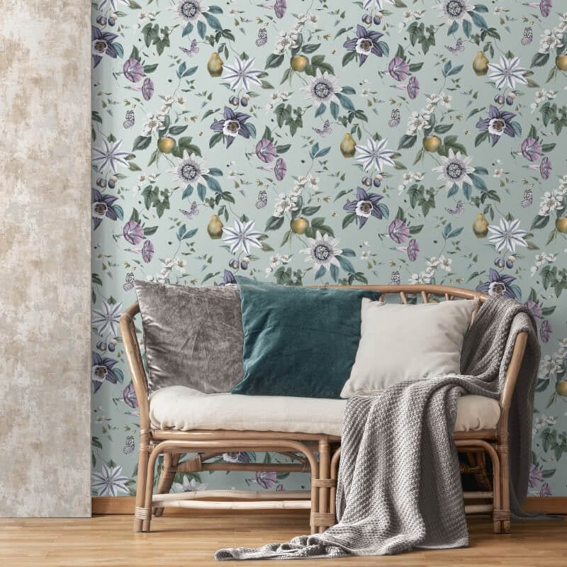 Sierra Floral Metallic Wallpaper - Multi - Fine Décor - FD43061 - Premier Wallcovering