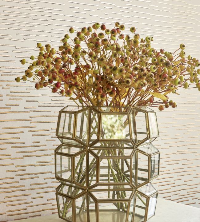 Sierra Wallpaper - Metallic Silver on White - Thibaut - T4004 - Premier Wallcovering