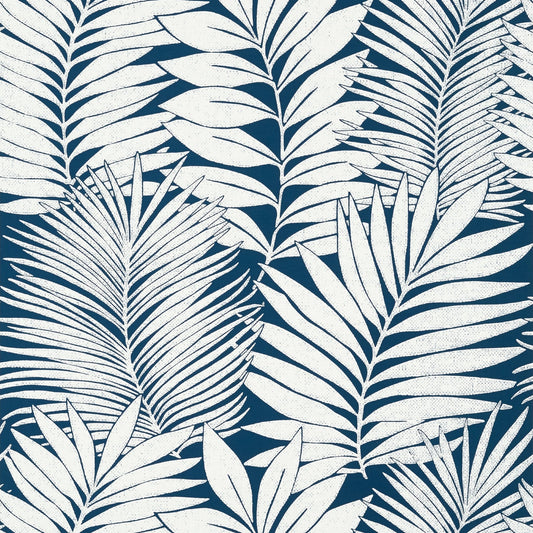 Siesta Key Wallpaper - Navy - Thibaut - T13930 - Premier Wallcovering