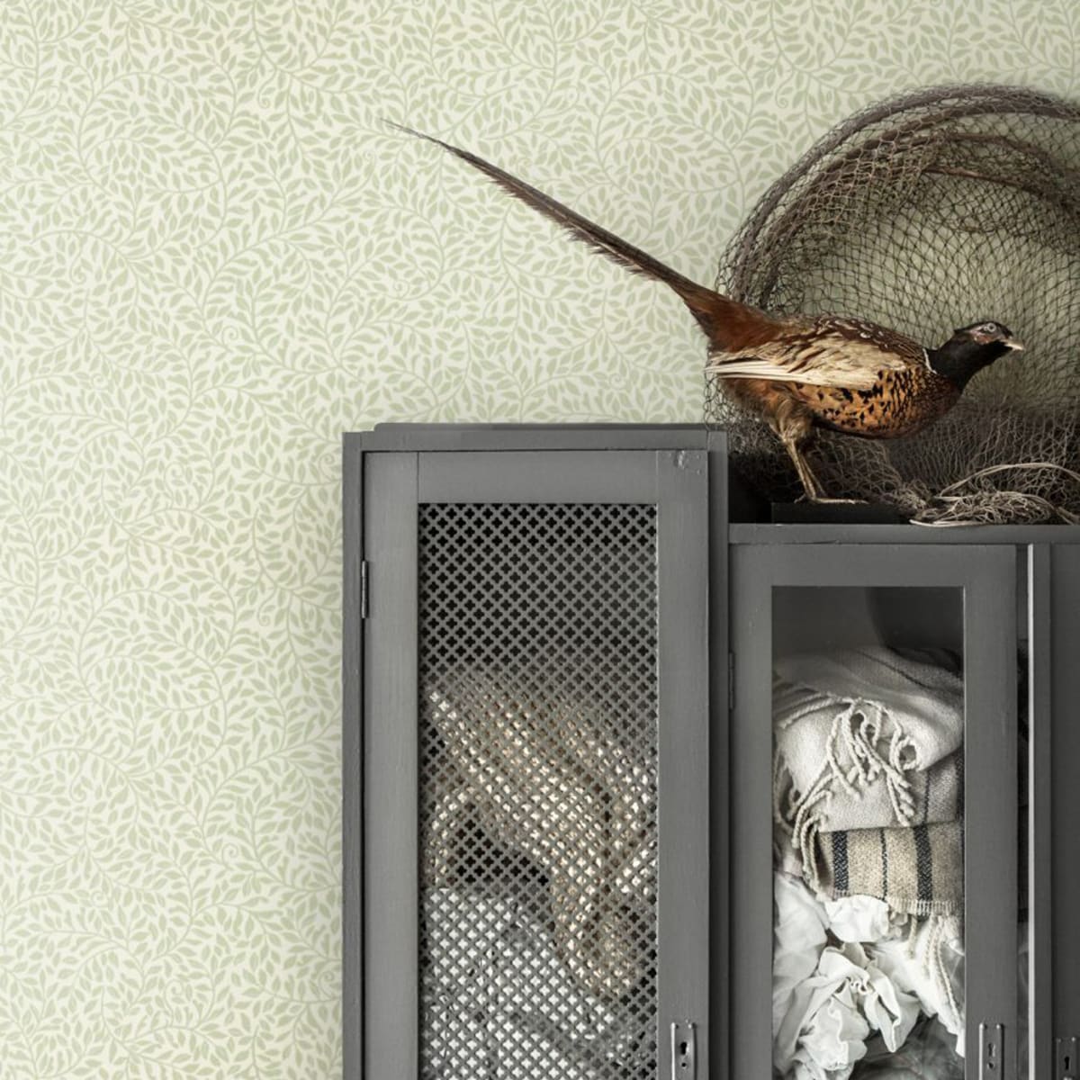 Sigfrid Wallpaper - Spring Green - Sandberg - 425-18 - Premier Wallcovering