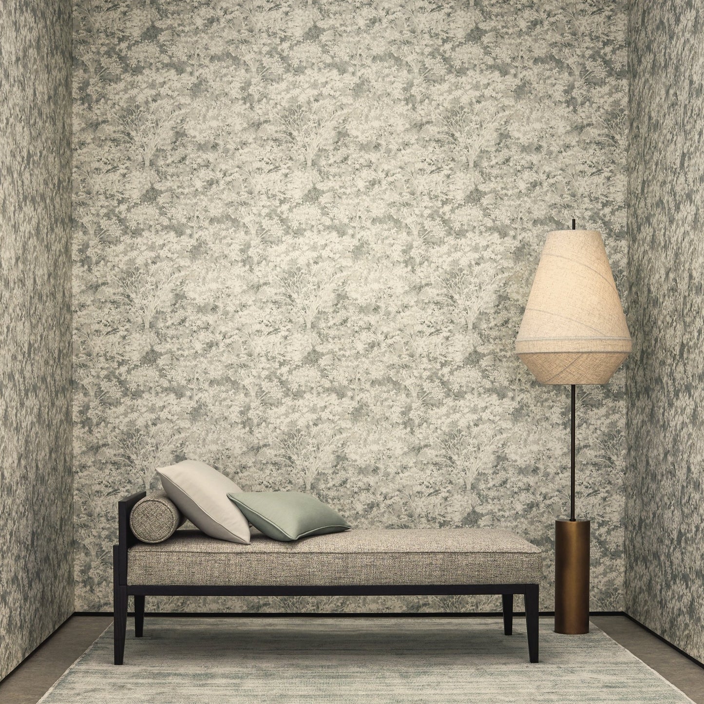 Sikora Wallpaper - Charcoal - Romo - Ottavia - W468/04 - Premier Wallcovering