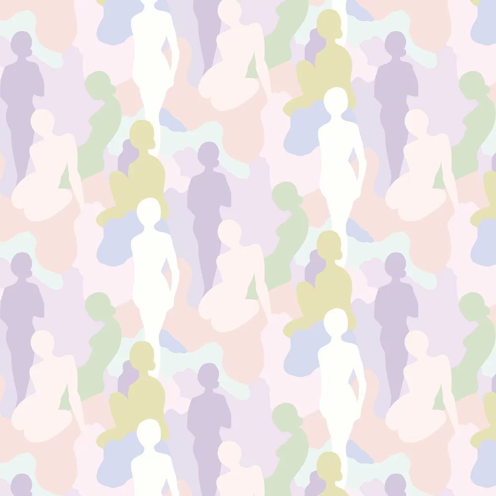 Silhouette Wallpaper - Parma Violet - Ohpopsi - ABS50108W - Premier Wallcovering