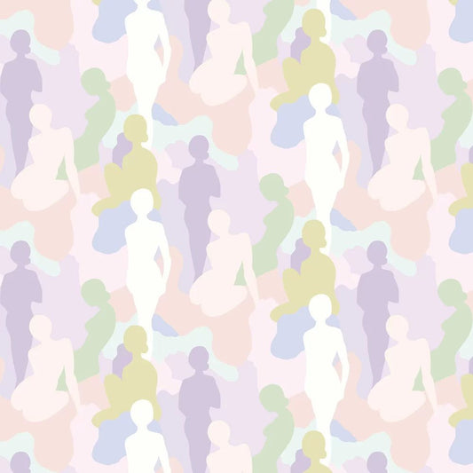 Silhouette Wallpaper - Parma Violet - Ohpopsi - ABS50108W - Premier Wallcovering