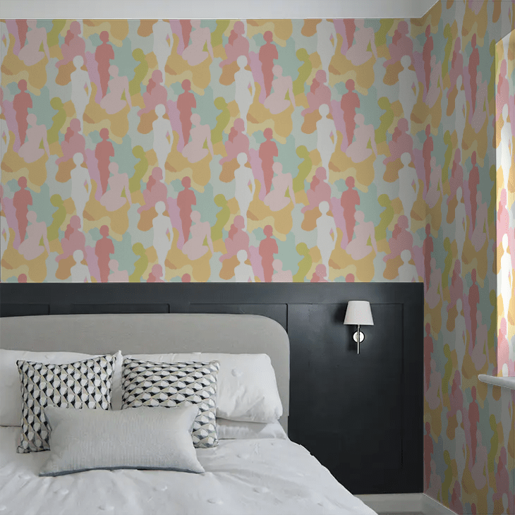 Silhouette Wallpaper - Citrus Punch - Ohpopsi - ABS50112W - Premier Wallcovering