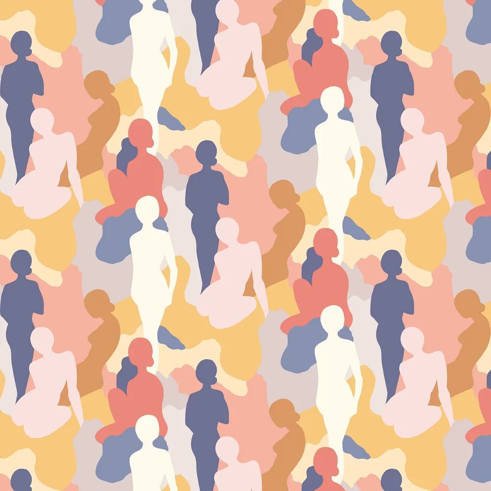 Silhouette Wallpaper - Amber & Lapis - Ohpopsi - ABS50110W - Premier Wallcovering