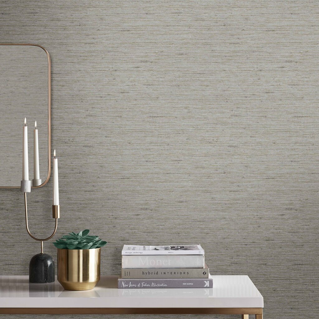 Silk Texture Wallpaper - Ecru - Graham & Brown - 112023 - Premier Wallcovering