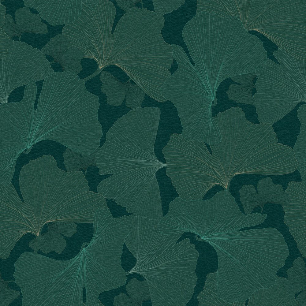 Silver Apricot Wallpaper - Teal and Rustic Green - LAN100200 - Lucie Annabel - Premier Wallcovering