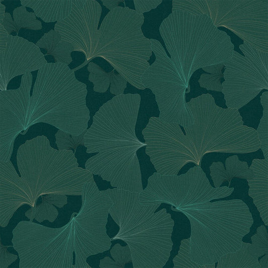 Silver Apricot Wallpaper - Teal and Rustic Green - LAN100200 - Lucie Annabel - Premier Wallcovering