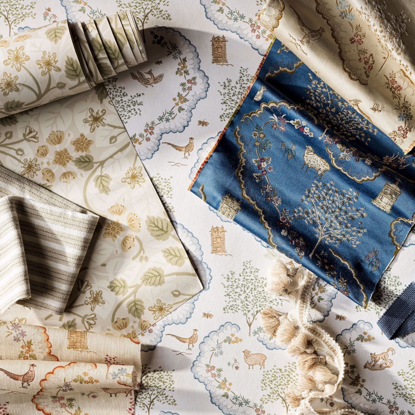 Silver Lime Wallpaper - Nymph - Sanderson - DHIP217516 - Premier Wallcovering