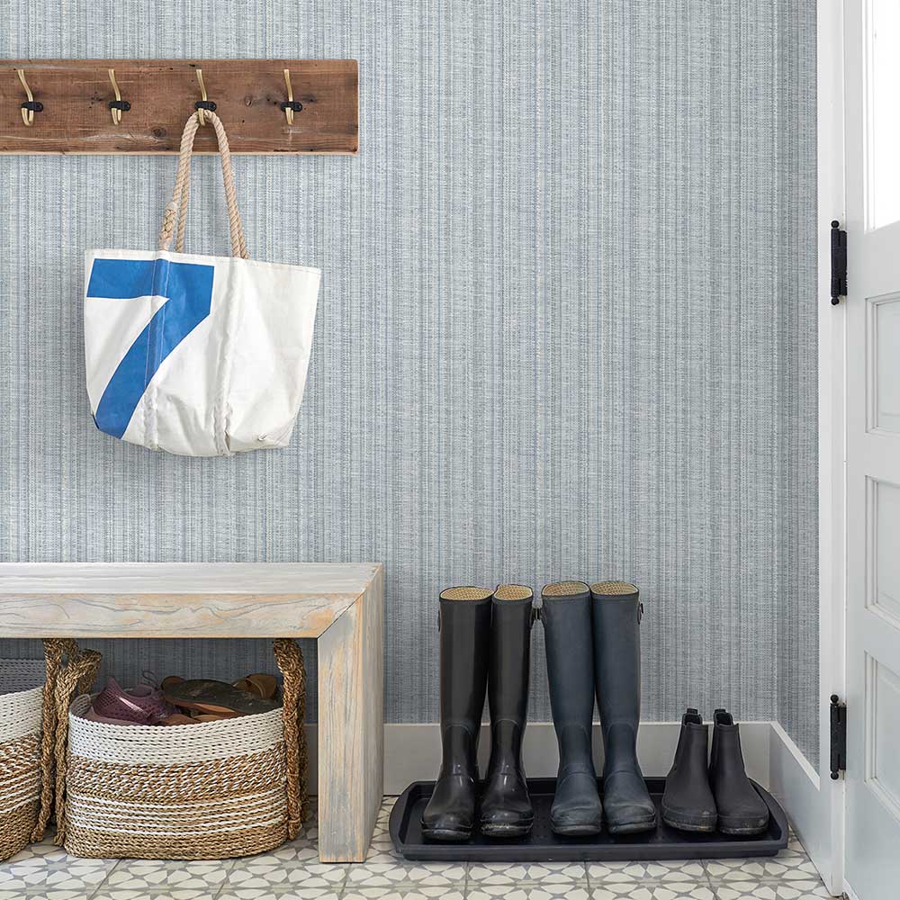 Simon Wallpaper - Blue - A Street Prints - FD26656 - Premier Wallcovering