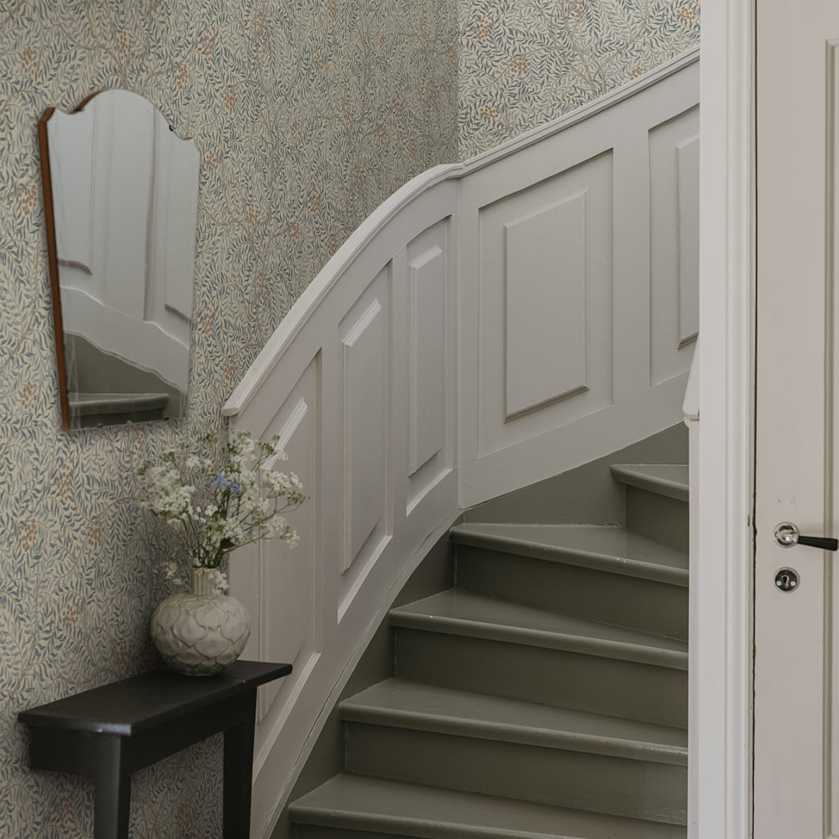 Simon Wallpaper - Misty Blue - Sandberg - S10494 - Premier Wallcovering