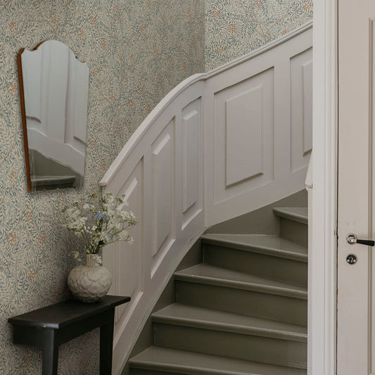 Simon Wallpaper - Misty Blue - Sandberg - S10494 - Premier Wallcovering