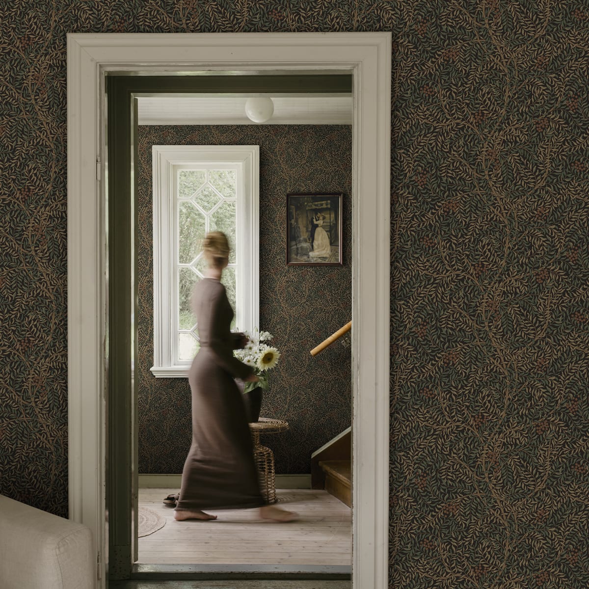 Simon Wallpaper - Charcoal - Sandberg - S10495 - Premier Wallcovering