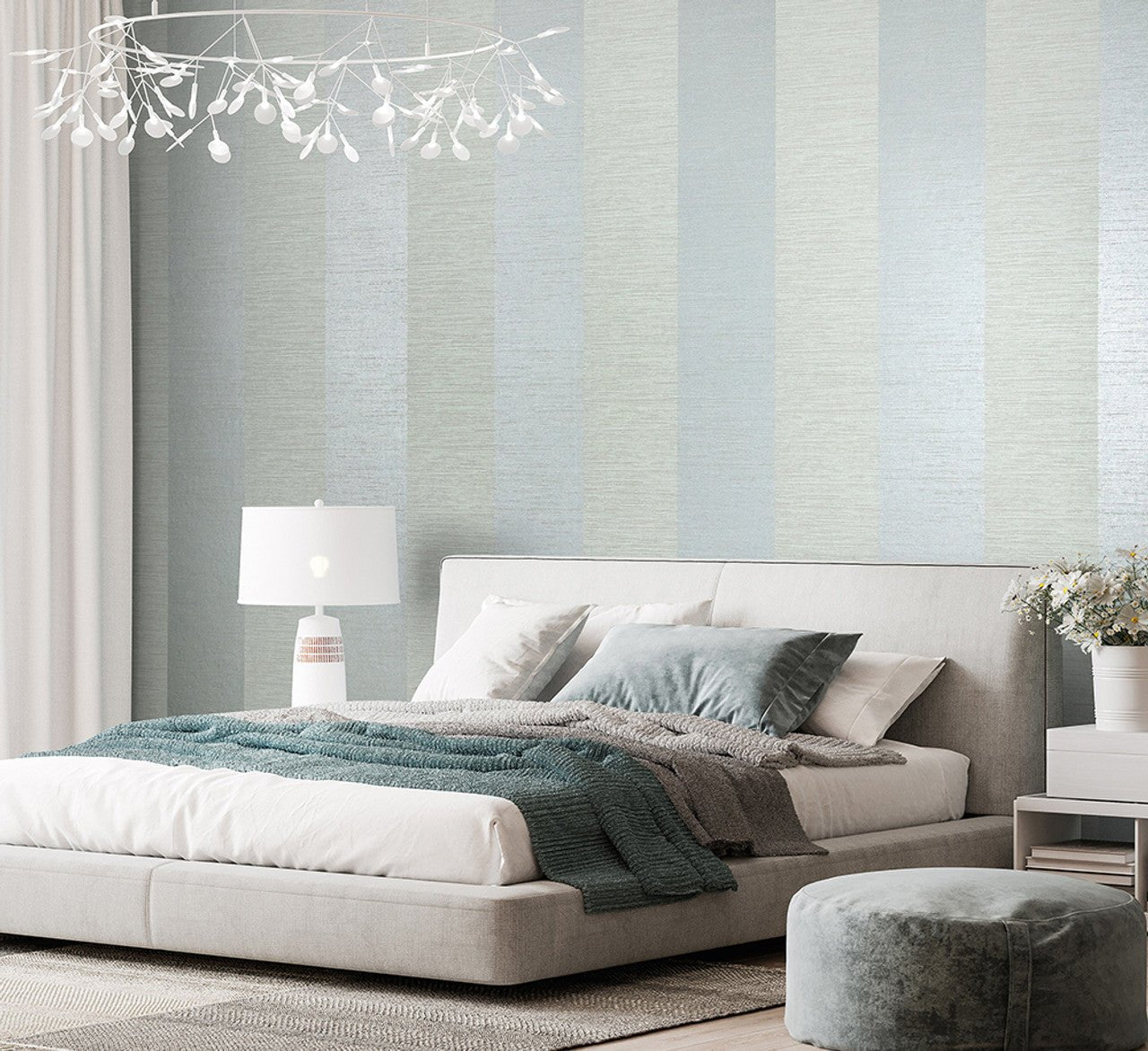 Simplicity Slow Living Wallpaper - Frost Mint - Hohenberger - 30024 - Premier Wallcovering