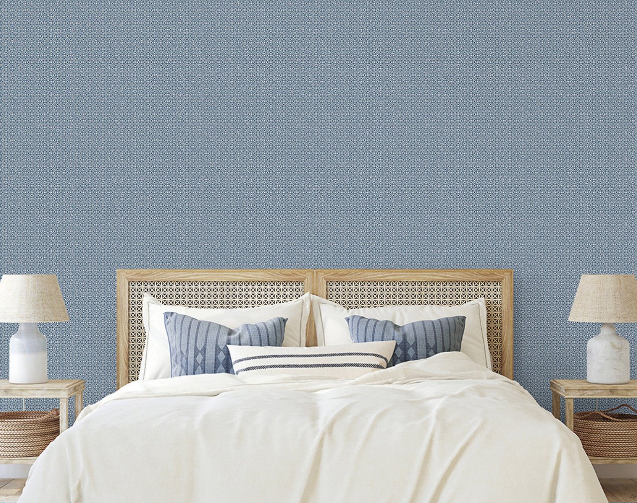 Sintra Azulejo Wallpaper - Delft Blue - Hohenberger - 26879 - Premier Wallcovering