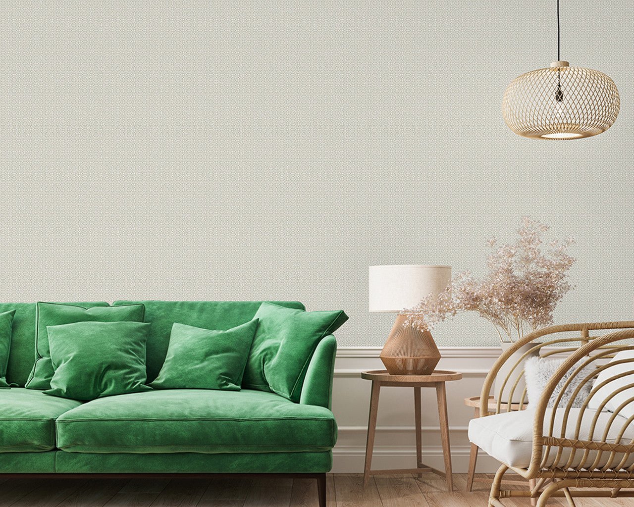 Sintra Azulejo Wallpaper - Sand/ Beige - Hohenberger - 26878 - Premier Wallcovering