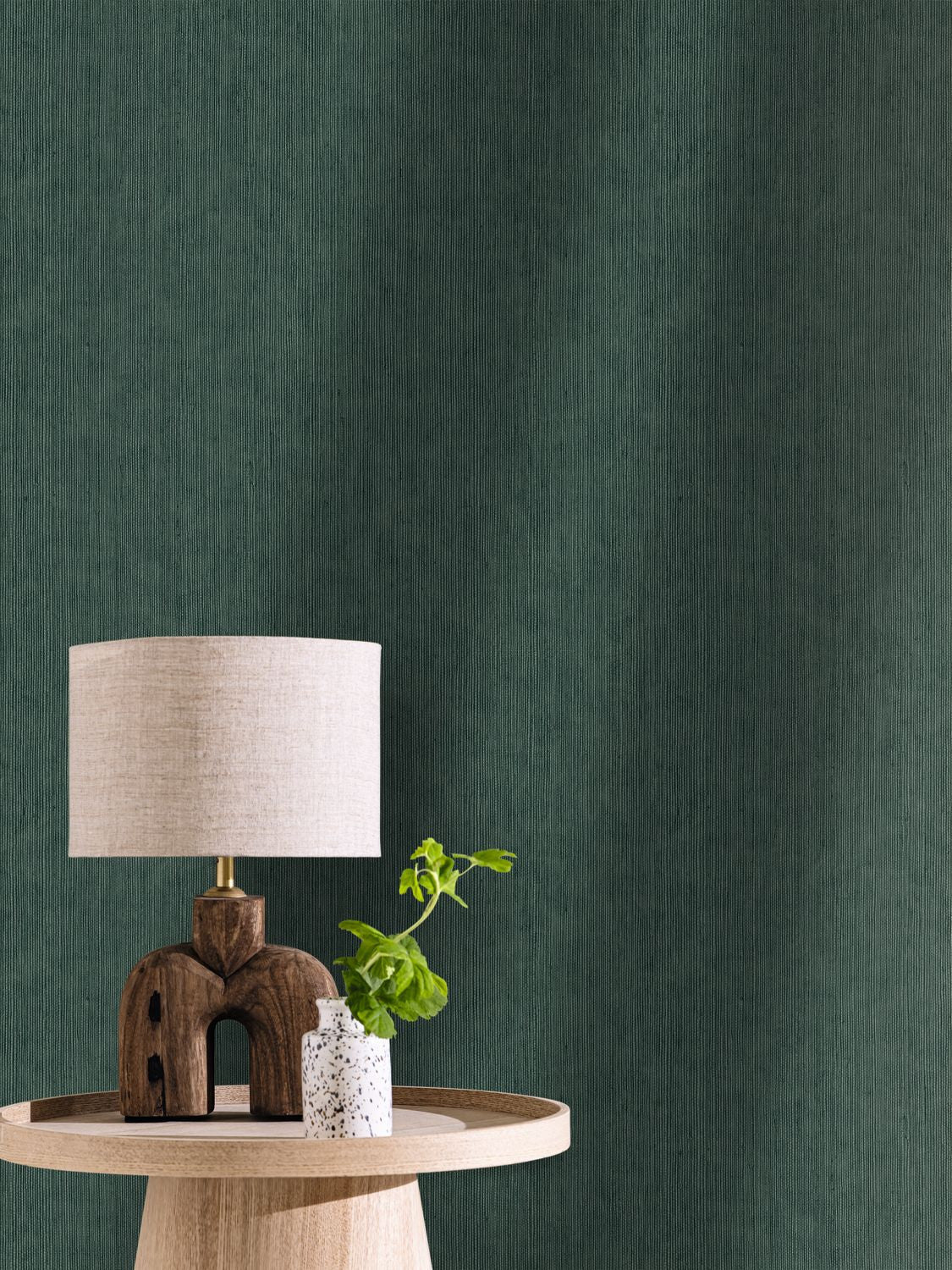 Sisal Wallpaper - Vert Sapin - Caselio - 106017589 - Premier Wallcovering