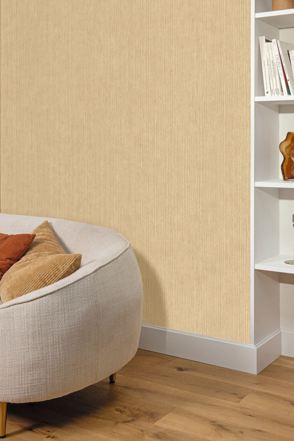 Sisal Wallpaper - Biscuit - Caselio - 106011370 - Premier Wallcovering