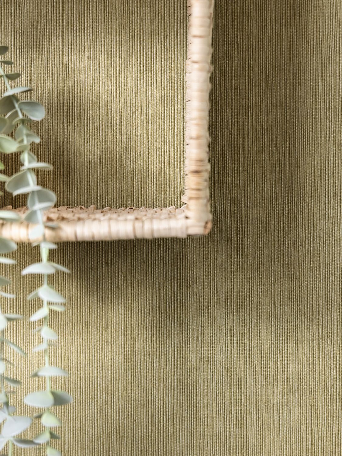 Sisal Wallpaper - Vert Kaki - Caselio - 106017145 - Premier Wallcovering