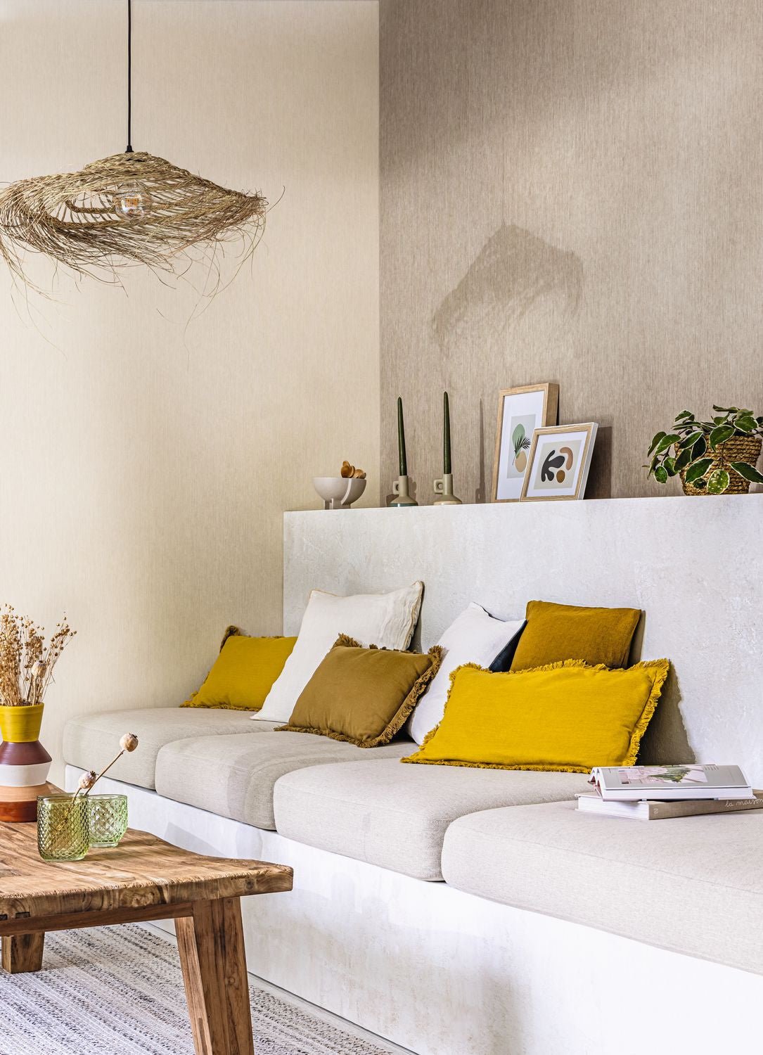 Sisal Wallpaper - Taupe - Caselio - 106011500 - Premier Wallcovering