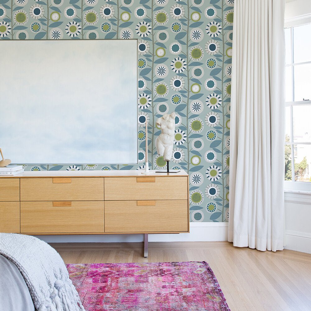 Sisu Wallpaper - Blue - A Street Prints - FD26554 - Premier Wallcovering