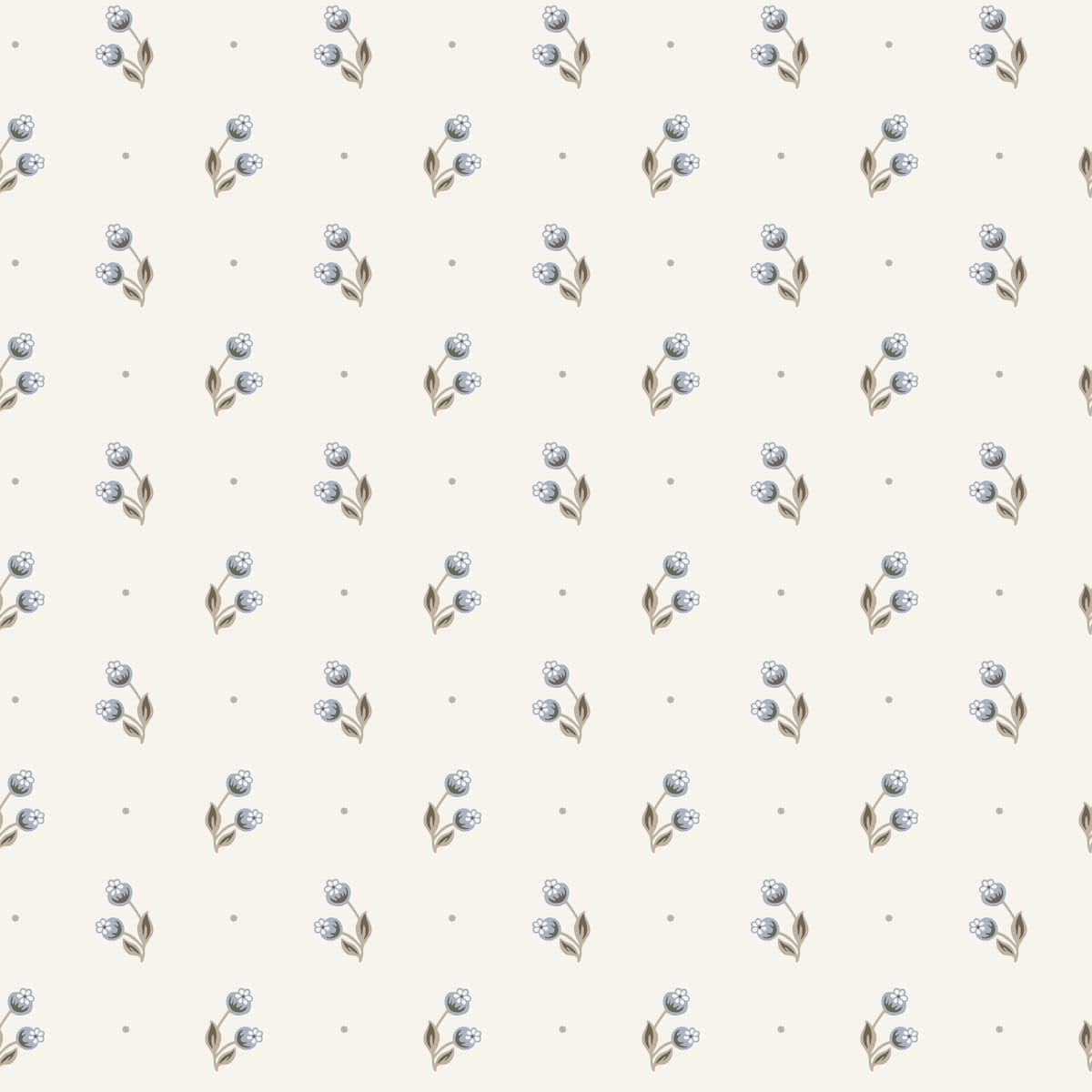 Siv Wallpaper - Misty Blue - Sandberg - S10469 - Premier Wallcovering