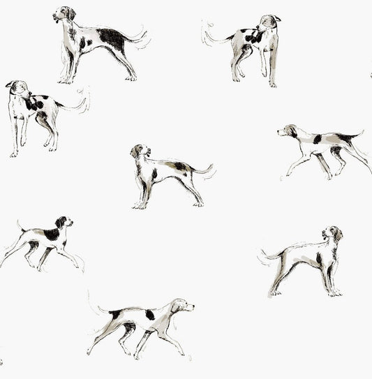 Sketchy Dogs Wallpaper - Cream - Joules - 118559 - Premier Wallcovering