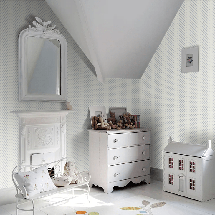 Skogsstjarna Wallpaper - Baby Blue - Boråstapeter - 5810 - Premier Wallcovering