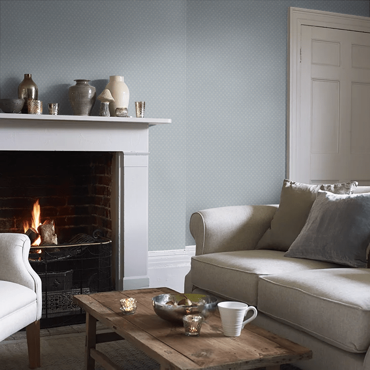 Skogsstjarna Wallpaper - Blue - Boråstapeter - 5808 - Premier Wallcovering