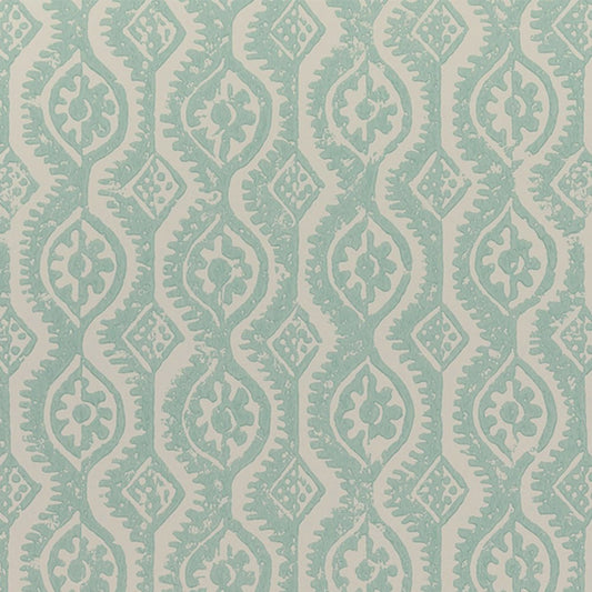 Small Damask Wallpaper - Aqua - Blithfield - 880-01 - Premier Wallcovering
