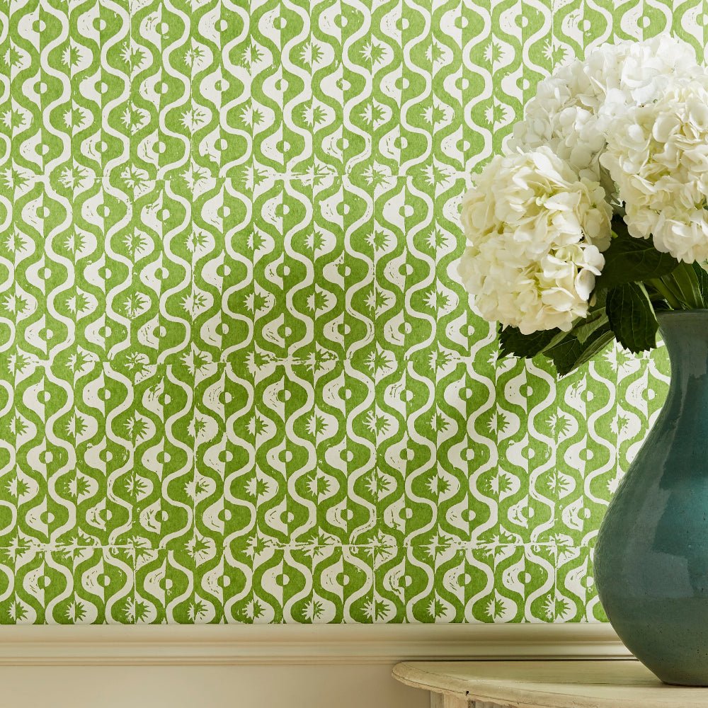 Small Medallion Wallpaper - Fern - Blithfield - 680-04 - Premier Wallcovering