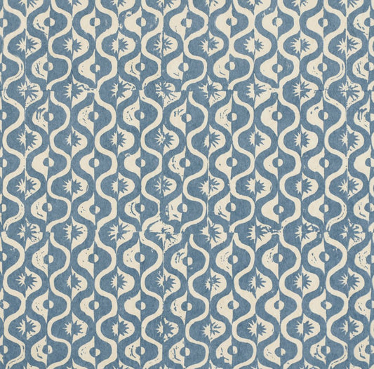 Small Medallion Wallpaper - Azure - Blithfield - 680-01 - Premier Wallcovering