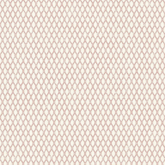 Small Prints Double Links Wallpaper - Cranberry - Galerie - G56654 - Premier Wallcovering
